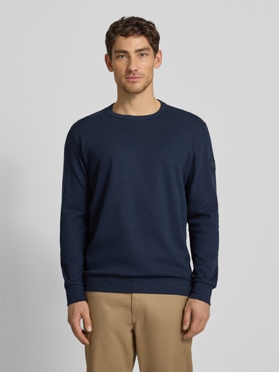 Tom Tailor Regular Fit Langarmshirt aus Baumwoll-Mix Marine 4
