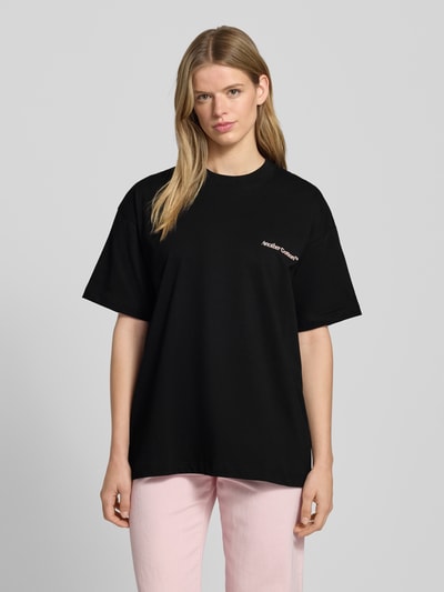 ANOTHER COTTON LAB Oversized T-Shirt mit Label-Print Anthrazit 4