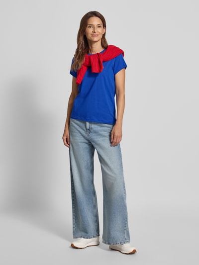 Polo Ralph Lauren T-shirt met labelstitching en ronde hals Donkerblauw - 1