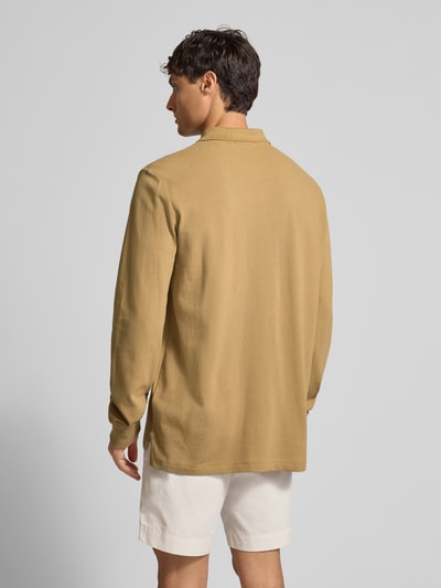 Polo Ralph Lauren Poloshirt met korte knoopsluiting Hazelnoot - 5