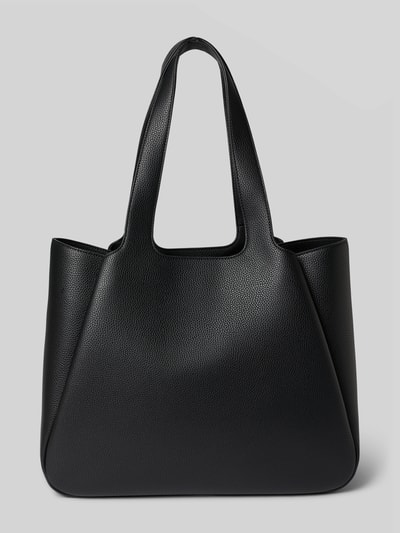 HUGO Shopper in leerlook met logo-applicatie  - 3