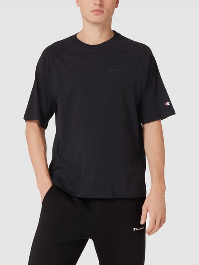 CHAMPION T-Shirt mit Logo-Print Schwarz 4
