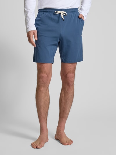 BOSS Sweatshorts mit elastischem Bund Jeansblau 4