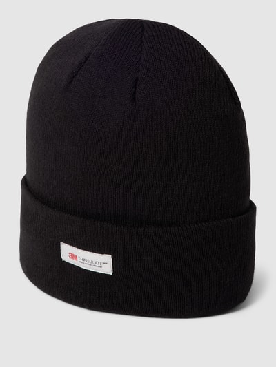 MCNEAL Beanie in Ripp-Optik Schwarz 1