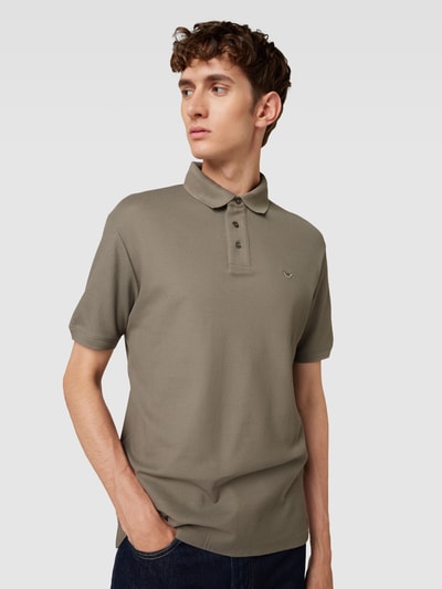 Emporio Armani Poloshirt mit Label-Stitching Beige 3