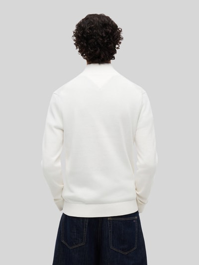 Tommy Jeans Slim Fit Troyer aus reiner Baumwolle Offwhite 5