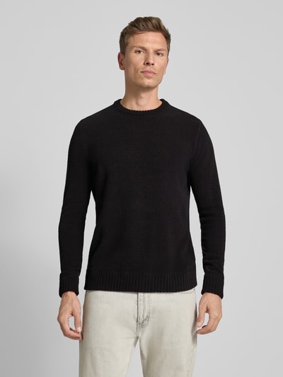 Only & Sons Regular fit gebreide pullover met ronde hals, model 'ETHAN' Zwart - 4