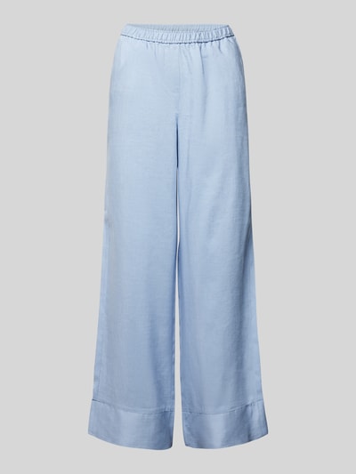 Marella Loose fit pantalon met elastische band, model 'COCCIO' Lichtblauw - 2