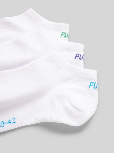 Puma Sneakersocken mit Label-Detail im 3er-Pack Weiss 2