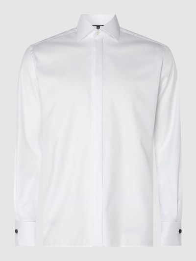Eterna Koszula biznesowa o kroju regular fit z diagonalu Biały 2