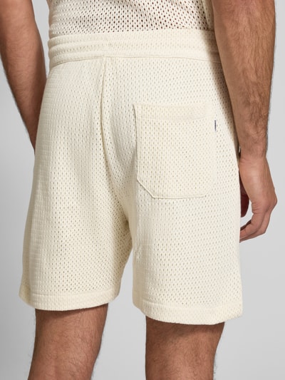Lindbergh Shorts mit elastischem Bund Ecru 3