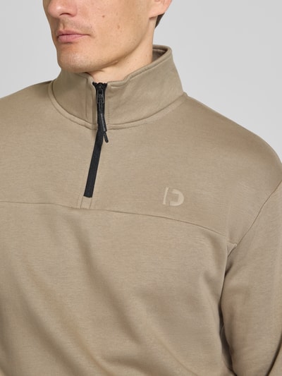 Tom Tailor Denim Regular fit sweatshirt van katoenmix Hazelnoot - 3