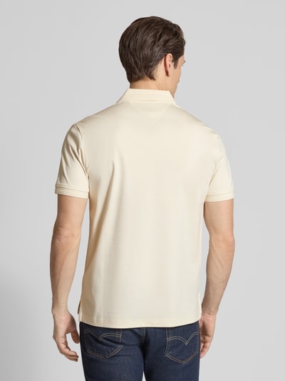 Tommy Hilfiger Regular Fit Poloshirt aus reiner Baumwolle Offwhite 5