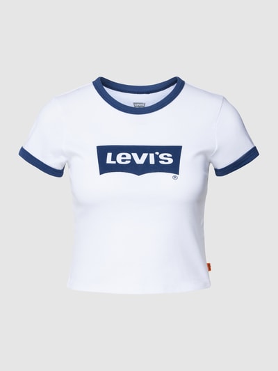 Levi's® T-Shirt mit Label-Print Modell 'Ringer' Weiss 2