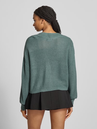 Only Regular Fit Strickjacke mit überschnittenen Schultern MODELL 'CAROL' Schilf 5