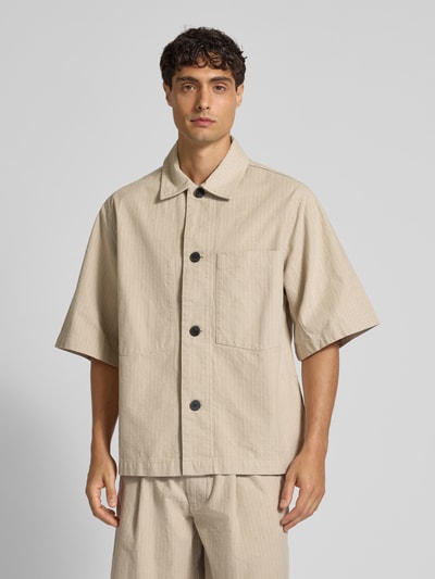 ANNARR Overhemdjack met knoopsluiting, model 'HARKI' Zand - 4