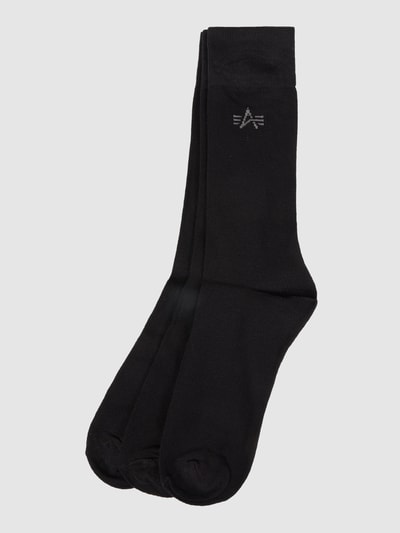 Alpha Industries Socken mit Stretch-Anteil im 3er-Pack  Black 1