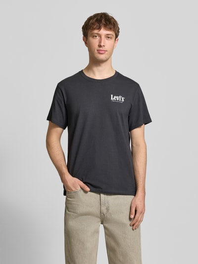 Levi's® T-shirt o kroju relaxed fit z czystej bawełny Czarny 4