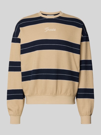 GUESS sweatshirt met labelstitching Beige - 2