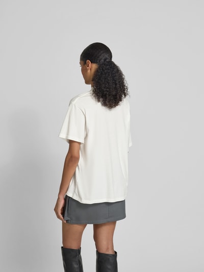 Anine Bing Oversized T-Shirt mit Motiv-Print Ecru 5