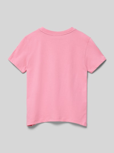 Lacoste T-Shirt mit Label-Detail Pink 3