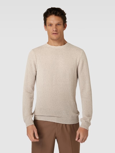 Antony Morato Strickpullover in unifarbenem Design Beige 4