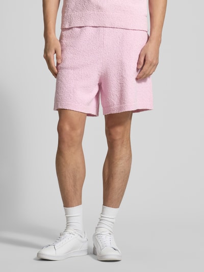 Lacoste Relaxed Fit Sweatshorts aus Baumwoll-Mix Rosa 4