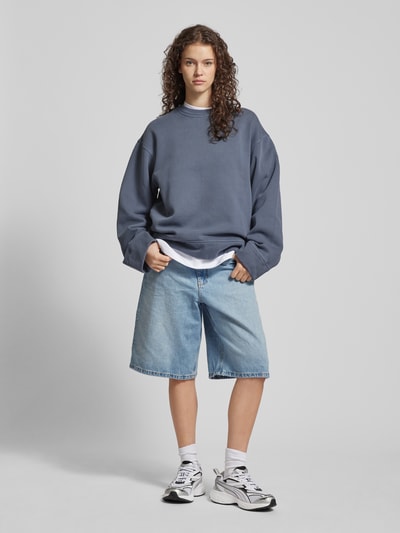 WEEKDAY Oversized sweatshirt met ronde hals Antraciet - 1