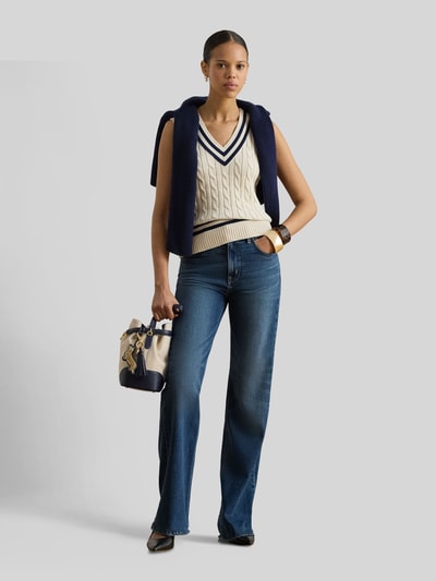 Lauren Ralph Lauren Bezrękawnik o kroju regular fit z czystej bawełny Écru 1