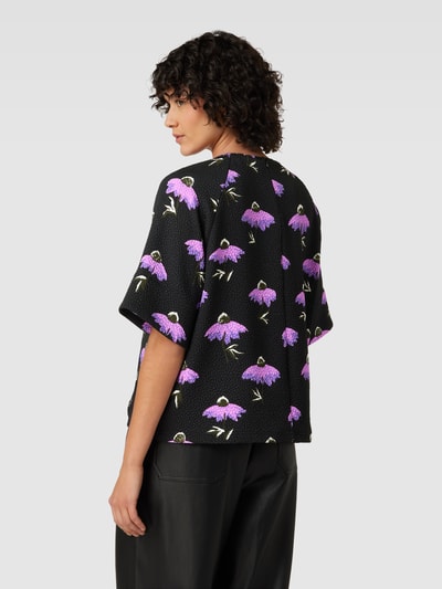 Essentiel Antwerp Blusenshirt mit Allover-Muster Black 5