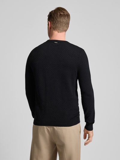 Antony Morato Strickpullover mit gerippten Abschlüssen Black 5