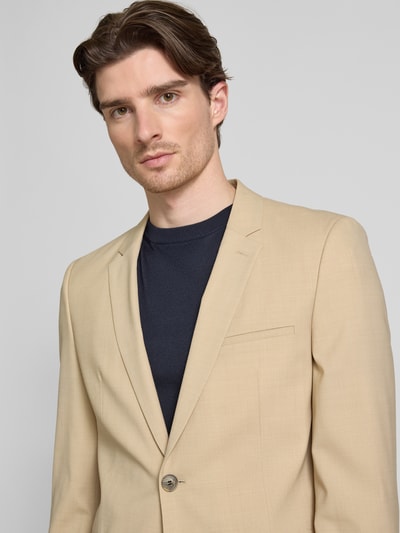 HUGO Slim Fit 2-Knopf-Sakko mit Pattentaschen Modell 'Arti232X' Beige 3