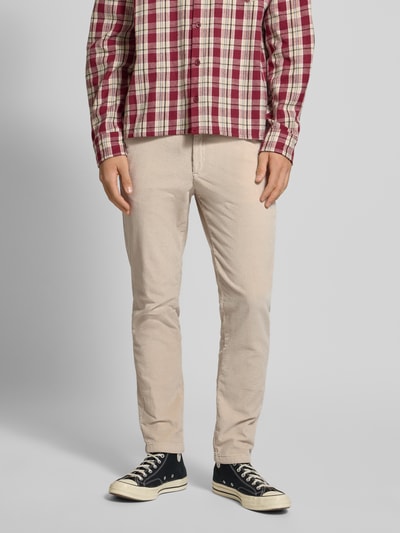 Jack & Jones Slim fit corduroy broek, model 'Marco' Offwhite - 4