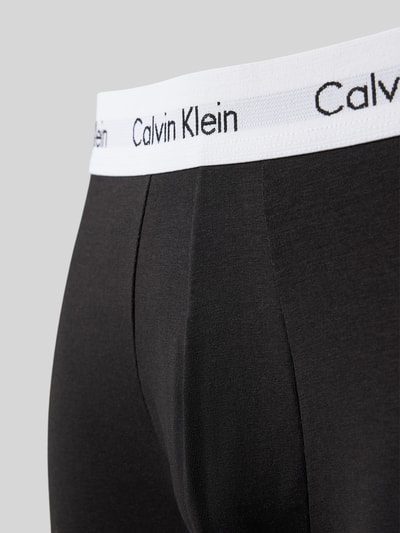 Calvin Klein Underwear Trunks aus Viskose mit Label-Bund im 3er-Pack Black 2