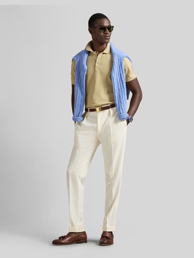 Polo Ralph Lauren Koszulka polo o kroju slim fit z czystej bawełny Beżowy 1