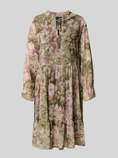 ZABAIONE Knielanges Kleid mit Schlüsselloch-Ausschnitt Modell 'Ar44inaa' Gruen 1