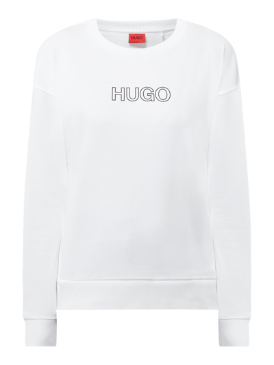 HUGO Sweatshirt aus Baumwolle Modell 'Nakira' Weiss 2