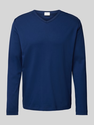 Mey Shirt met lange mouwen en V-hals Blauw - 2