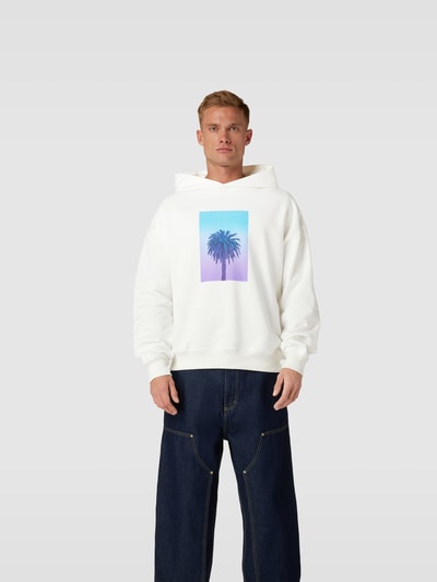 Blue Sky Inn Oversized Hoodie mit Foto-Print Weiss 4