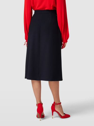 Tommy Hilfiger Midirok met knoopsluiting Donkerblauw - 5