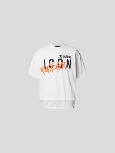 Dsquared2 T-Shirt im Oversized-Look Weiß 2