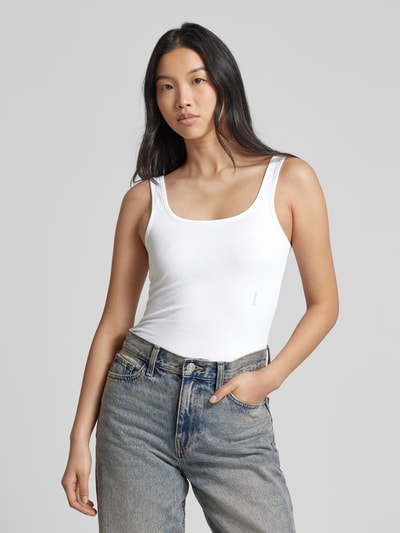 HUGO Tanktop met labelprint Wit - 4