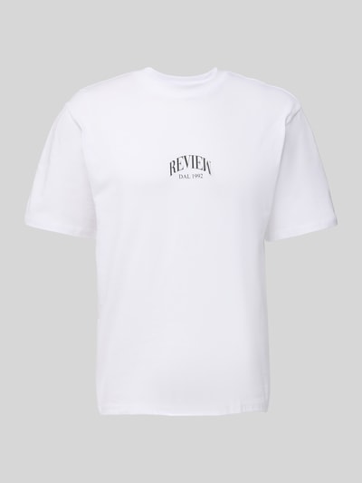 REVIEW T-shirt z nadrukiem z logo Biały 2