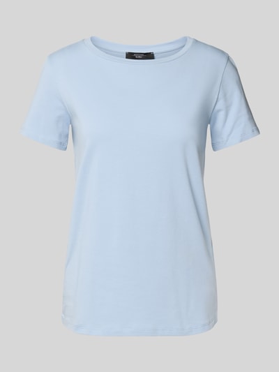 Produktfoto, Slim Fit T-shirt uit katoenmix Model 'MULTIB' van Weekend Max Mara, look: effen, applicatie met labelstitching, ronde hals, korte mouw