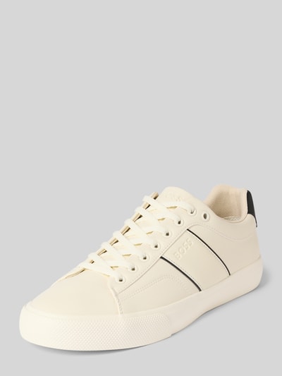 BOSS Low Top Sneaker mit Luftlöchern Modell 'AIDEN_TENN' Weiss 1