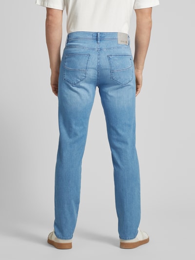 Brax Straight fit jeans met labelpatch, model 'CADIZ' Lichtblauw - 5
