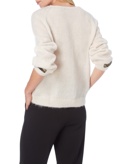 Luisa Cerano Pullover mit Besatz aus Brokat Sand 5