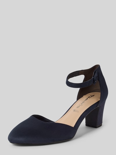 Tamaris Czółenka na słupku Ciemnoniebieski 1