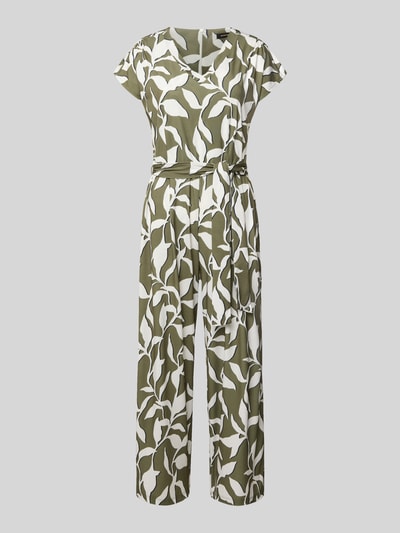 More & More Jumpsuit mit V-Ausschnitt Oliv 2