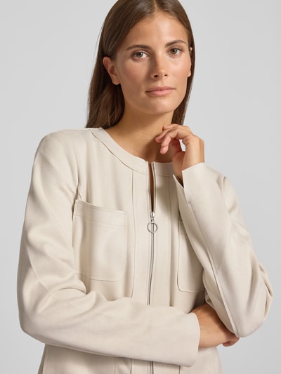 Betty Barclay Żakiet o kroju slim fit z dwustronnym zamkiem błyskawicznym Beżowy 3